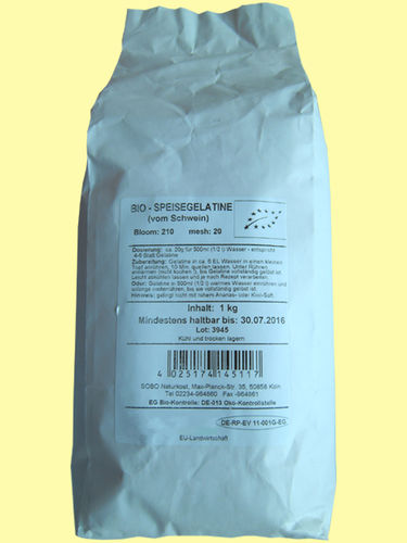 Bio-Gelatine gemahlen, Grosspackung 1 kg