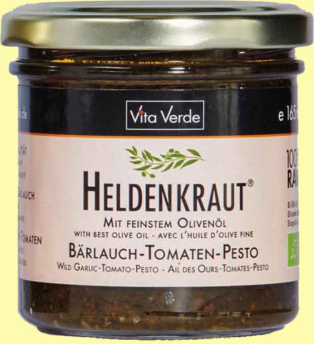 Heldenkraut Bio-Bärlauch-Tomaten-Pesto