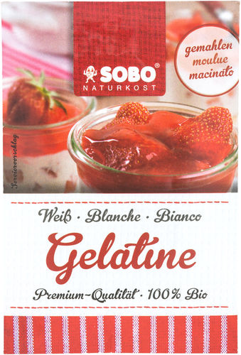 Bio-Gelatine, gemahlen, weiss 9 g